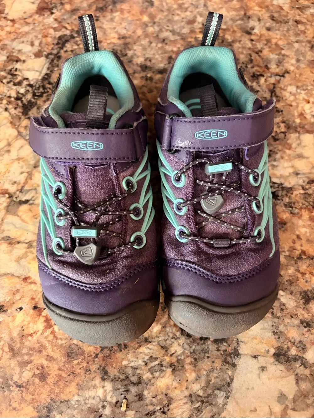 Keen Kids Purple Sneakers with Teal Accents